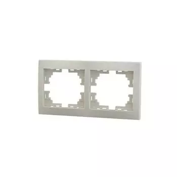 Рамка 2-м Мира горизонт. крем. LEZARD 701-0300-147