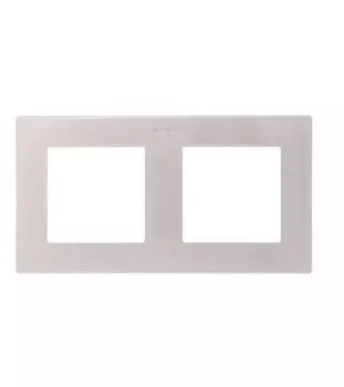 Рамка 2-м Simon24 алюм. 2400620-033