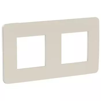 Рамка 2-м UNICA STUDIO шампань/бел. SchE NU280424