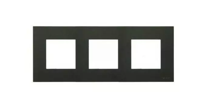 Рамка 3-м 6мод. Zenit антрацит ABB 2CLA227300N1801