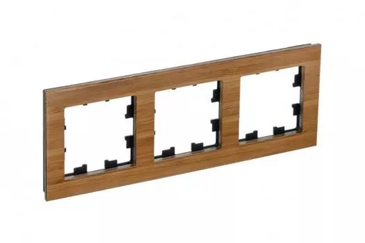 Рамка 3-м ATLASDESIGN NATURE дерево бамбук SchE ATN353203