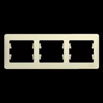 Рамка 3-м Glossa горизонт. беж. SchE GSL000203