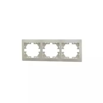 Рамка 3-м Мира горизонт. крем. LEZARD 701-0300-148