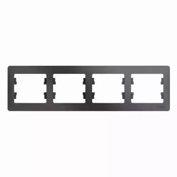 Рамка 4-м Glossa горизонт. графит SchE GSL001304