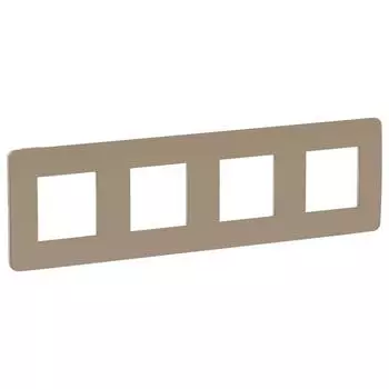 Рамка 4-м UNICA STUDIO песочн./беж. SchE NU280827
