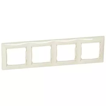 Рамка 4-м Valena горизонт. сл. кость (DIY-упак.) Leg 695634