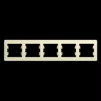 Рамка 5-м Glossa горизонт. беж. SchE GSL000205