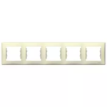 Рамка 5-м Sedna горизонт. беж. SchE SDN5800947