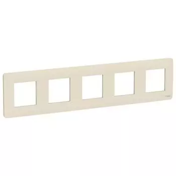 Рамка 5-м UNICA STUDIO беж. SchE NU201044