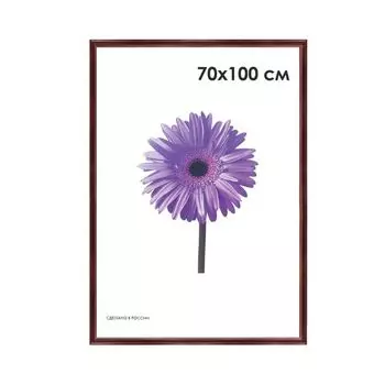 Рамка премиум 70х100 см, дерево, багет 26 мм, Linda, махагон, 0065-70-0019