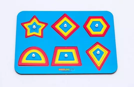 Рамка-вкладыш WOODLANDTOYS 081102 Монтессори паутинка 2