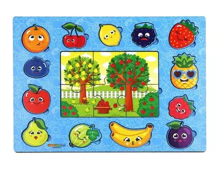 Рамка-вкладыш WOODLANDTOYS 144101 В огороде