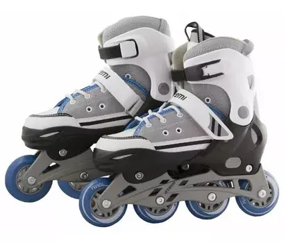 Раздвижные роликовые коньки-кеды для детей серые, Abec7, Размер, 27-30, AJIS-1601 ATEMI