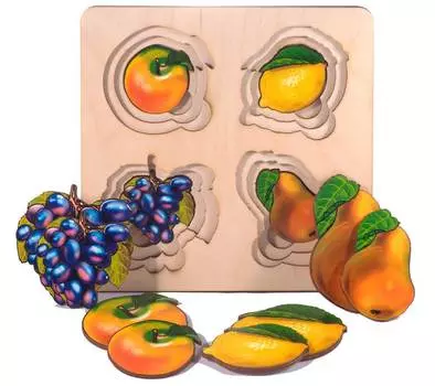 Развивающая доска Сегена Нескучные игры"Фрукты" арт.7911