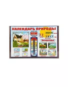 Развивающий набор Нескучные игры "Календарь природы" арт.7897