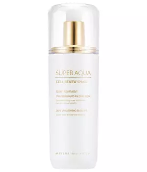 Регенирирующий тоник для лица MISSHA Super Aqua Cell Renew Snail Skin Treatment 130 мл