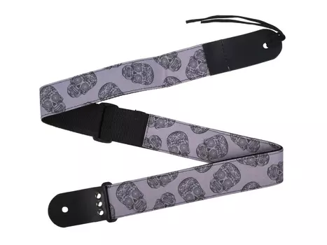 Ремень для гитары MEZZO MZ-RG-5skull2 череп2