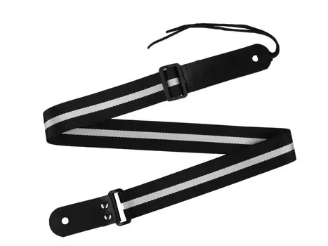 Ремень для гитары MEZZOMZ-RGU-1-40-1 для классической гитары черный-белый