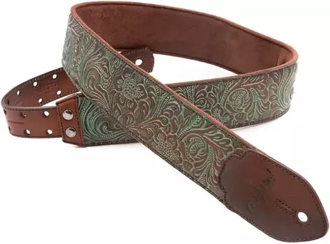 Ремень для гитары RightOn Straps 8401050090089 On! Leathercraft Blackguard Teal