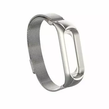 Ремешок Activ для Xiaomi Mi Band 3/ Mi Band 4 Metal Silver 108334