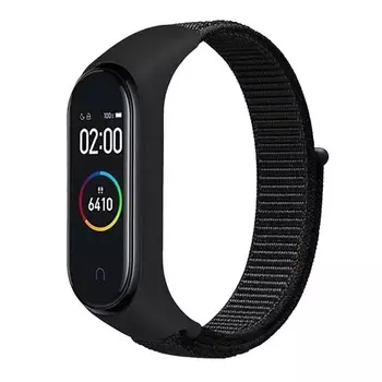 Ремешок Activ для Xiaomi Mi Band 3/Mi Band 4 Sports на липучке Black 111864