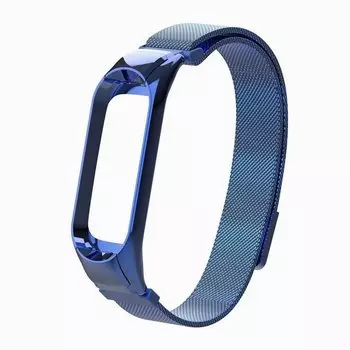 Ремешок Activ для Xiaomi Mi Band 5 Metal Mesh Strap Blue 117554