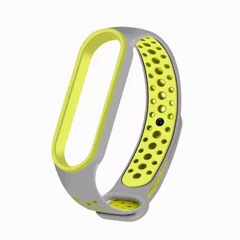 Ремешок Activ для Xiaomi Mi Band 5 Sport N Silicone Grey-Green 117547