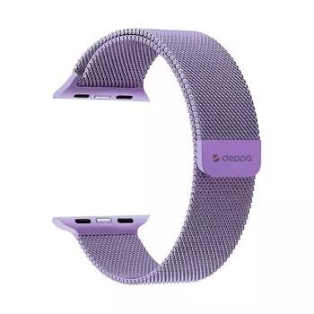 Ремешок Deppa Band Mesh для Apple Watch 42/44 mm нержавеющая сталь лавандовый