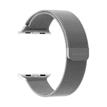 Ремешок Deppa Band Mesh для Apple Watch 42/44 mm нержавеющая сталь серебристый