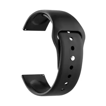 Ремешок Deppa Band Silicone универсальный, 20 mm, силиконовый, черный