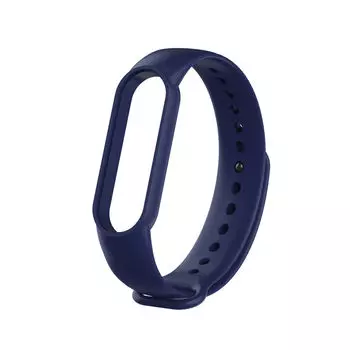 Ремешок DF для Xiaomi Mi Band 5 Silicone xiClassicband-04 Blue