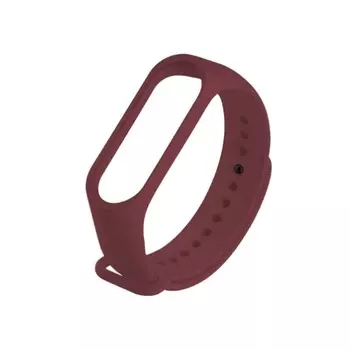 Ремешок Krutoff для Xiaomi Mi Band 3/4 Wine Silicone Red 03688