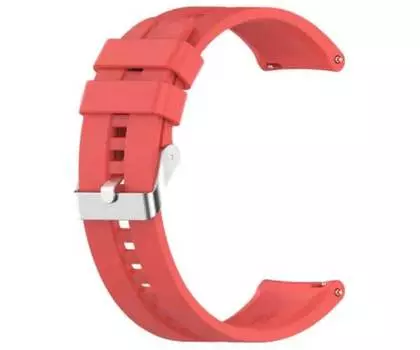 Ремешок Red Line для часов универсальный силиконовый рельефный, 20 mm, красный УТ000025261