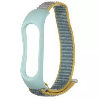 Ремешок Red Line для Xiaomi Mi Band 5 Nylon №30 Menthol-Yellow УТ000022718