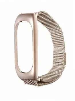 Ремешок Red Line миланская петля, металлический для Xiaomi Mi Band 5/6, античное золото