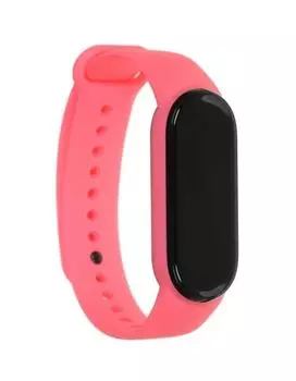 Ремешок Red Line силиконовый для фитнес-браслета Xiaomi Mi Band 5/ Mi Smart Band 6, розовый УТ000021350