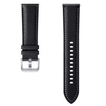 Ремешок Samsung Stitch Leather Band для Galaxy Watch 3 черный (ET-SLR84LBEGRU) 45мм