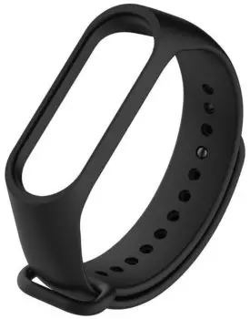 Ремешок силиконовый Red Line для Xiaomi Mi Band 3/ Mi Band 4, черный, №18