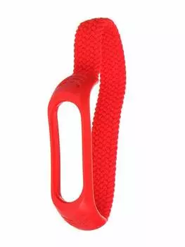 Ремешок Zibelino для Mi Band 3/4/5/6 Моно Silicone 180mm Red ZBS-M-XIMB5-180-RED