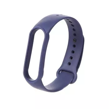 Ремешок Zibelino для Mi Band 5 Silicone Dark Blue ZBS-XIMB5-DBLU