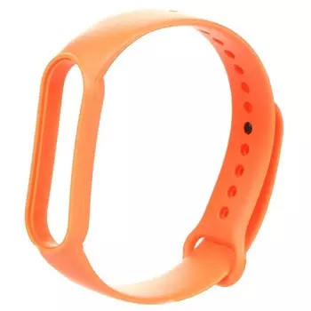 Ремешок Zibelino для Mi Band 5 Silicone Orange ZBS-XIMB5-ORG