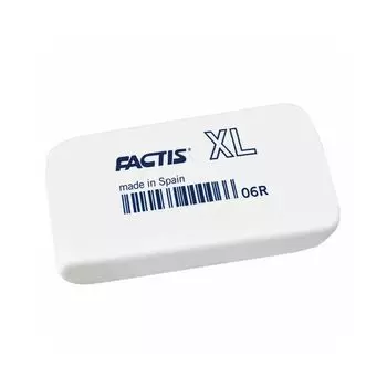Резинка стирательная большая FACTIS XL (Испания), квадратная, 68х39х19 мм, синтетический каучук, CNF06R, (6 шт.)