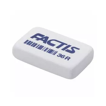Резинка стирательная FACTIS 36 R (Испания), прямоугольная, 40х24х9 мм, мягкая, синтетический каучук, CNF36RB, (36 шт.)