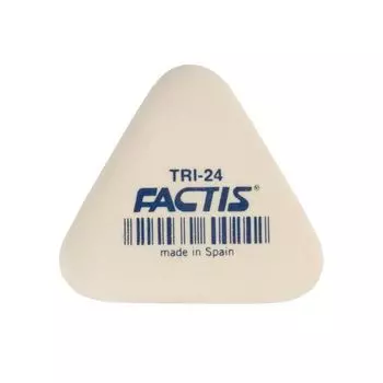 Резинка стирательная FACTIS (Испания) TRI 24, треугольная, 51х46х12 мм, мягкая, синтетический каучук, PMFTRI24, (24 шт.)