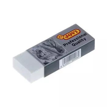 Резинка стирательная JOVI (Испания) Professional, прямоугольная, 60х22х11 мм, белая, дисплей, 2020, (20 шт.)