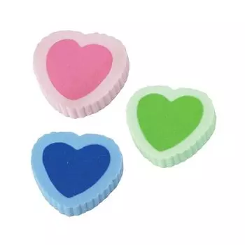 Резинка стирательная ПИФАГОР, Сердечко, 24x21x5 мм, цветная, фигурная, 226534, (150 шт.)