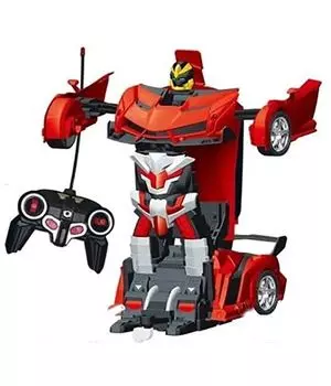 Робот-машина на РУ (свет) на бат.красный/рыжий в коробке движение во всех направлениях ZYB-B3253-1