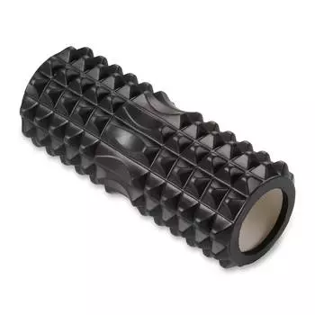 Ролик массажный для йоги INDIGO PVC IN267 33*14 см Черный
