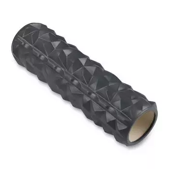 Ролик массажный для йоги INDIGO PVC IN278 45*14 см Серый
