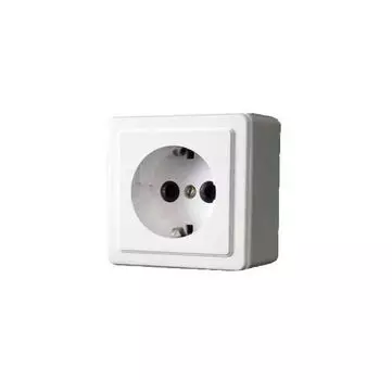 Розетка 1-м ОП с заземл. бел. БЕЛТИЗ РА16-004 Молодечно